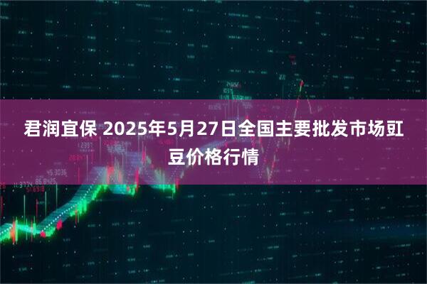 君润宜保 2025年5月27日全国主要批发市场豇豆价格行情